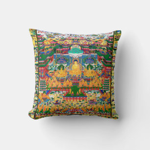 Mandala Kosmisches Diagramm zur Meditation Kissen