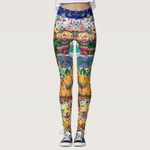 Mandala Kosmisches Diagramm zur Meditation Leggings