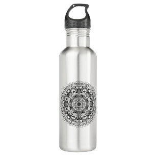 Mandala-Kreis Edelstahlflasche