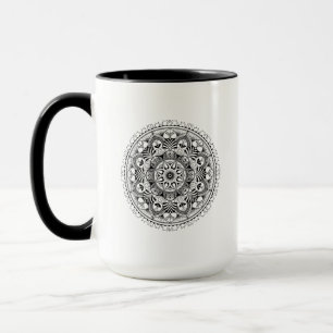 Mandala-Kreis Tasse