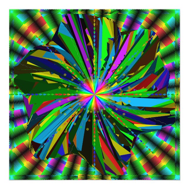 Mandala-Kunst Fotodruck (Vorne)