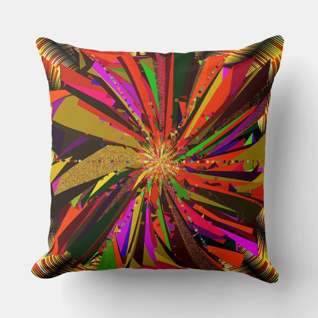 Mandala-Kunst  Kissen (Vorderseite)