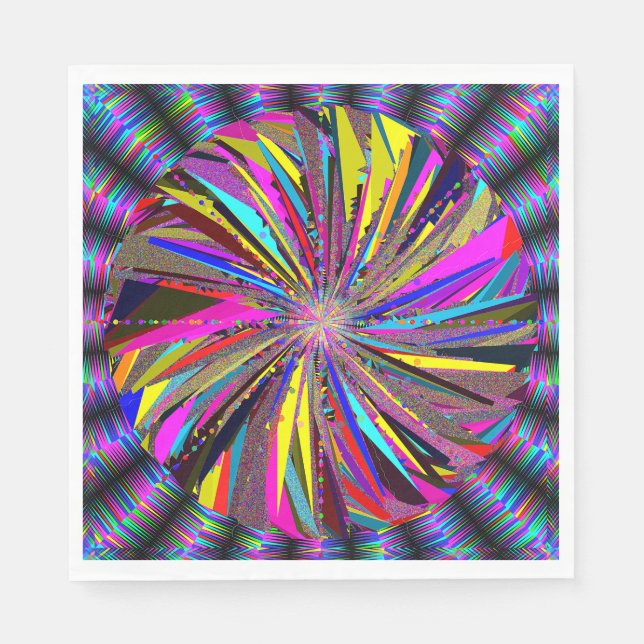 Mandala-Kunst  Serviette (Vorderseite)