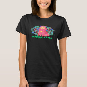 Mandala Lama  Alpakaliebhaber Spirituelle Meditati T-Shirt