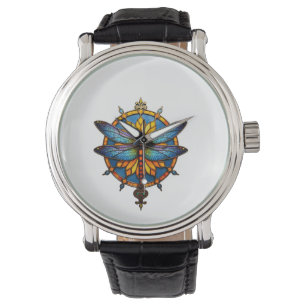 Mandala Libelle Leuchtende Heilige Geometrie Spiri Armbanduhr
