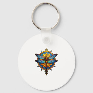 Mandala Libelle Leuchtende Heilige Geometrie Spiri Schlüsselanhänger