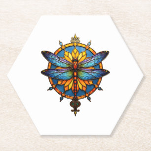 Mandala Libelle Leuchtende Heilige Geometrie Spiri Untersetzer