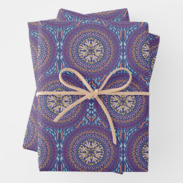Mandala Lila Design Geschenkpapier Set