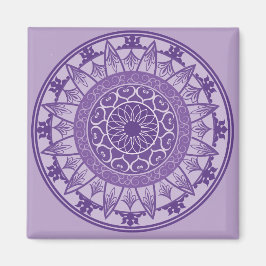 Mandala Lila Magnet