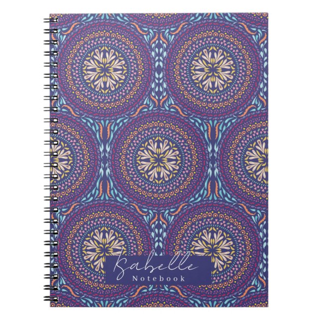Mandala Lila Notizblock (Vorderseite)