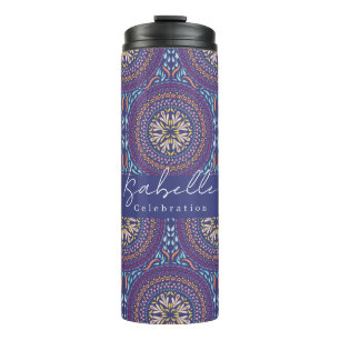 Mandala Lila Thermosbecher