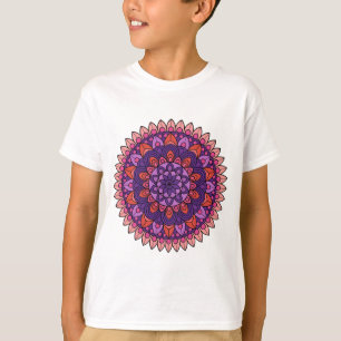 Mandala lila und rosa T-Shirt