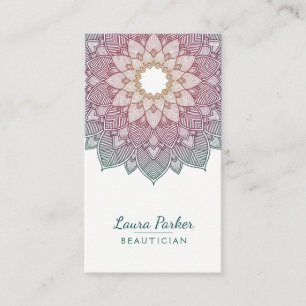 Mandala-Lotos-Blumen-Yogawellness-Meditation Visitenkarte