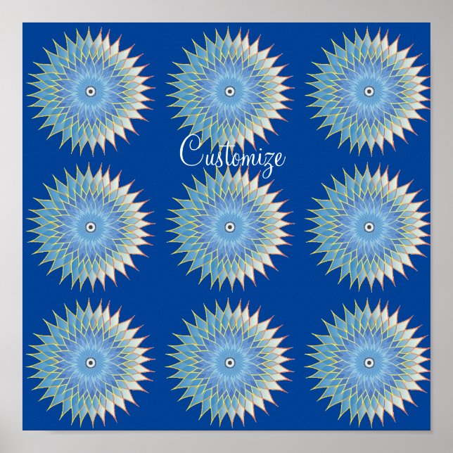 Mandala Lotus Blossom Thunder_Cove Poster (Vorne)