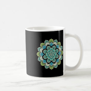 Mandala Lotus Buddha Zen Kunst Botanische Sukkulen Kaffeetasse