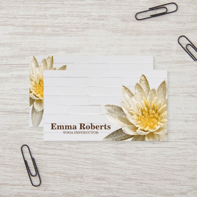 MANDALA LOTUS HOLZINSTRUCTOR B VISITENKARTE (Vorderseite/Rückseite Beispiel)