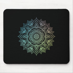 Mandala-Lotus-Zen-Kunst-Boho-Buddha-Botanik-Sukkul Mousepad