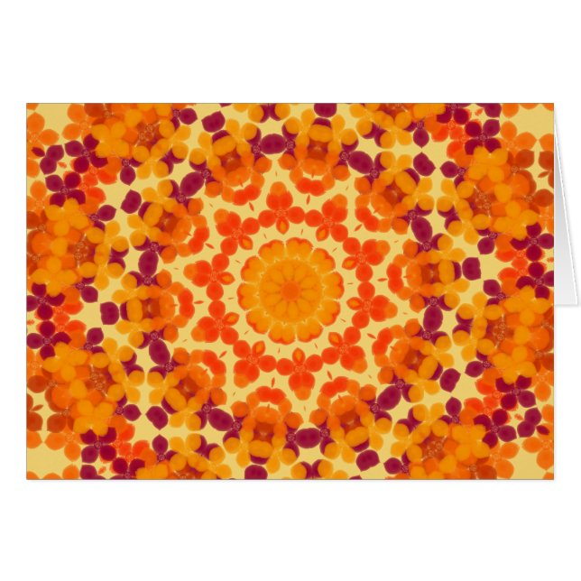 Mandala lumineux de fleurs (Devant horizontal)