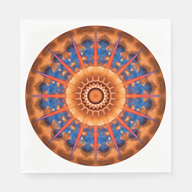 Mandala Luncheon Napkin Serviette (Vorderseite)