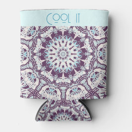Mandala Magisches Spirituelles Blau Lila Ornamenta Dosenkühler