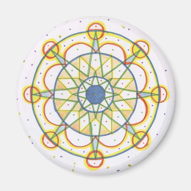 Mandala Magnet (Vorne)