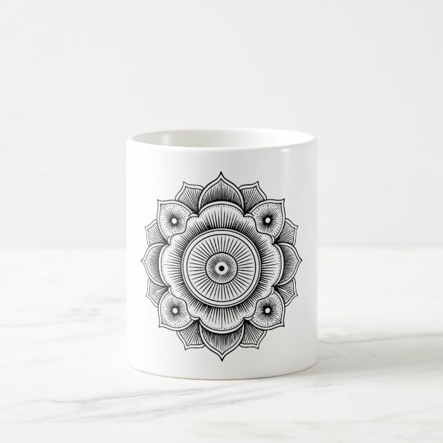 Mandala, Mandala Symbol Kaffeetasse (Mittel)