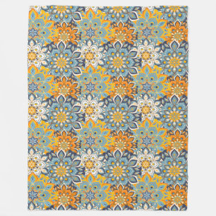 Mandala/Marokkanisches Flachmuster Fleecedecke