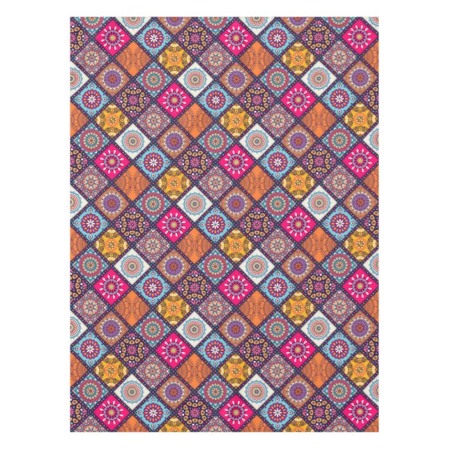 Mandala/Marokkanisches Flachmuster Tischdecke (Vorderseite)