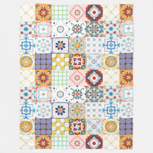 Mandala/Marokkanisches Fliesenmuster Fleece Blanke
