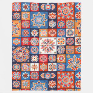 Mandala/Marokkanisches Muster Fleecedecke