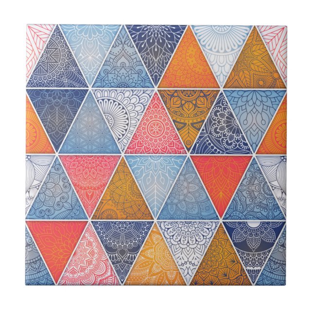 Mandala/Marokkanisches Muster Fliese (Vorderseite)