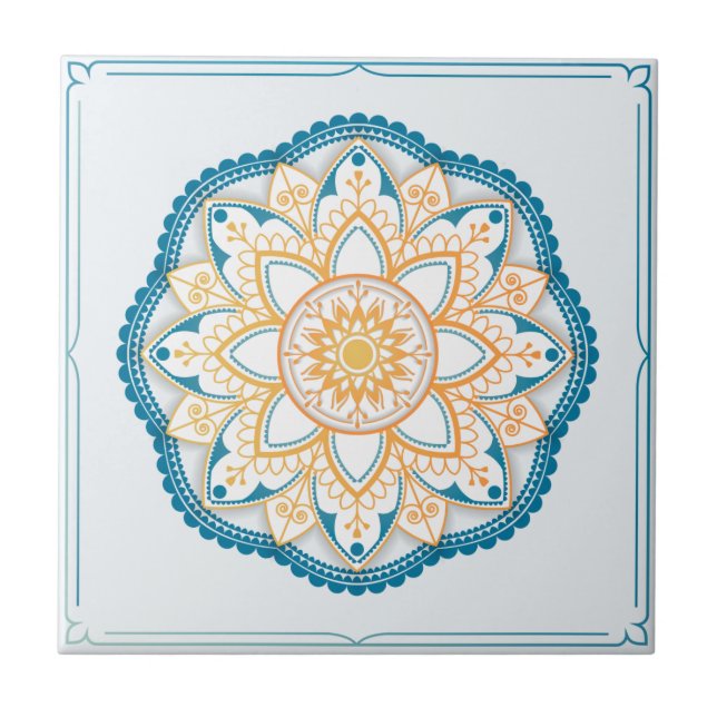 Mandala/Marokkanisches Muster Fliese (Vorderseite)