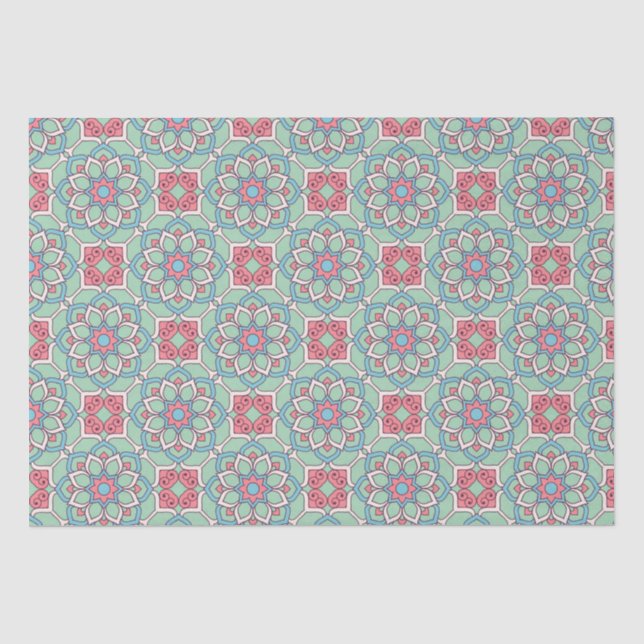 Mandala/Marokkanisches Muster Seidenpapier (Vorderseite)