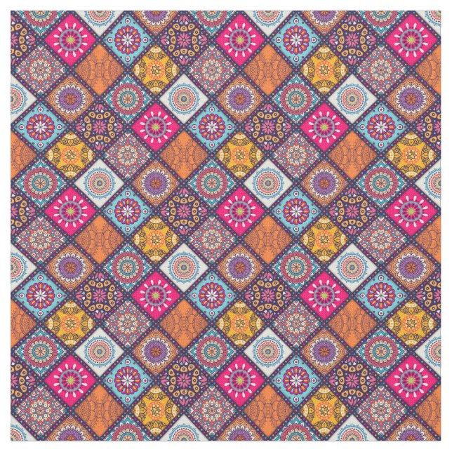 Mandala/Marokkanisches Muster Stoff (Nahaufnahme)