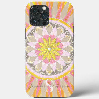 Mandala Matin Soleil Monogramme coque iphone