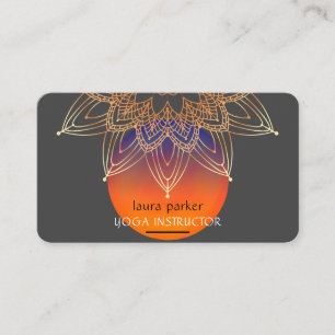 Mandala Medizin Yoga Heilung Lotus Boho Visitenkarte