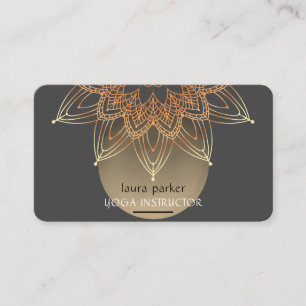 Mandala Medizin Yoga Heilung Lotus Boho Visitenkarte