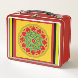 Mandala Metal Lunch Box