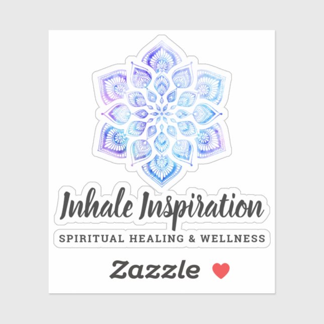 Mandala Metaphysische Spirituelle Logo Aufkleber (Blatt)