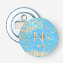 Mandala mit Gold Stars Monogramm bezaubern