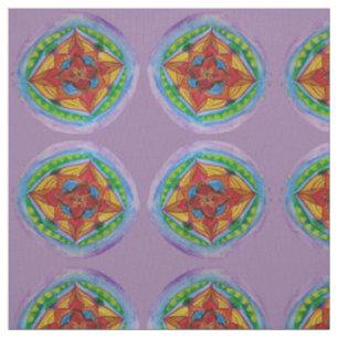 Mandala-MittelZen-handgemaltes Gewebe Stoff