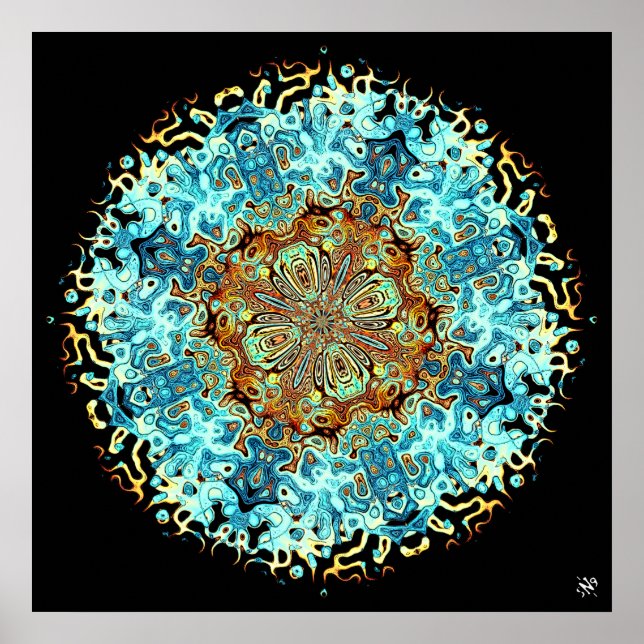 Mandala-Monster 4 Poster (Vorne)