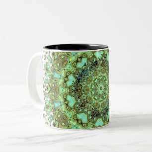 Mandala-Monster Zweifarbige Tasse