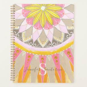 Mandala Morning Sun Colorful Monogramme Planner
