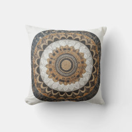 Mandala Mosaic Circle Pillow Kissen