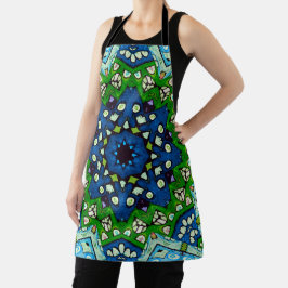 Mandala Mosaic Rosette Boho Retro Hippie Schürze