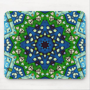 Mandala-Mosaikrosette Boho Retro Hippie Mousepad