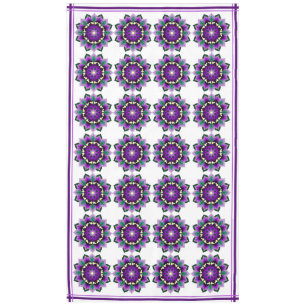 Mandala Motif 02 en nappes violettes