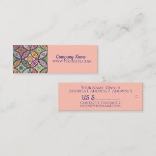 Mandala Motif - étiquette de marchandise, Carte de