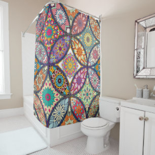 Mandala Motif - Rideau de douche